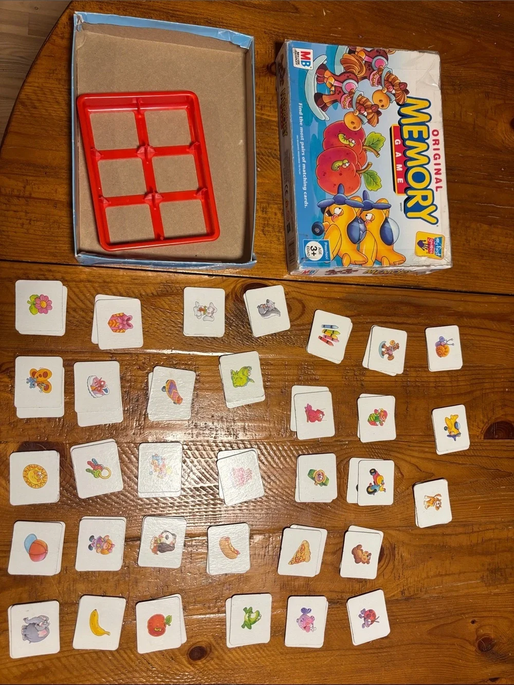 Original Memory Game - Kids Matching Game (Red)